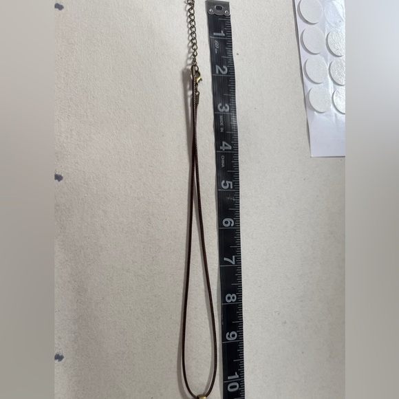 Upcycled Gucci Brown and Tan Necklace made from authentic material - Picture 3 of 4